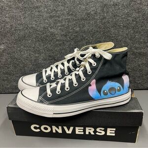 Chuck Taylor All Star Canvas “Stitch” Custom High Tops Size 11 Mens